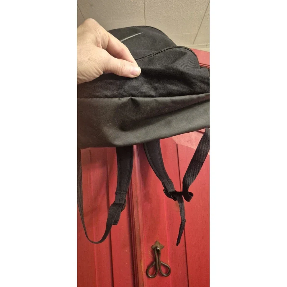 Nike Brasilia JDI Just Do It Kids Mini Backpack purse Black Silver Swoosh EUC